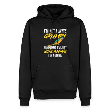Gelbbrustara Papagei Blue And Yellow Macaw - Männer Premium Bio Hoodie - Schwarz - Vorne - Nico (187cm)