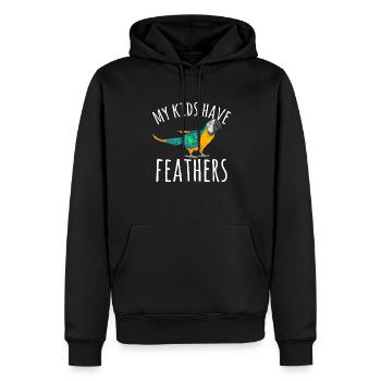 Gelbbrustara Papagei Blue And Yellow Macaw - Männer Premium Bio Hoodie - Schwarz - Vorne - Nico (187cm)