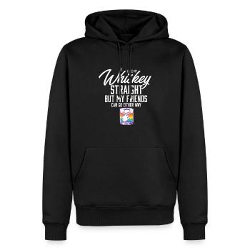 LGBT Proud Ally I Like My Whiskey Straight Gay - Männer Premium Bio Hoodie - Schwarz - Vorne - Nico (187cm)