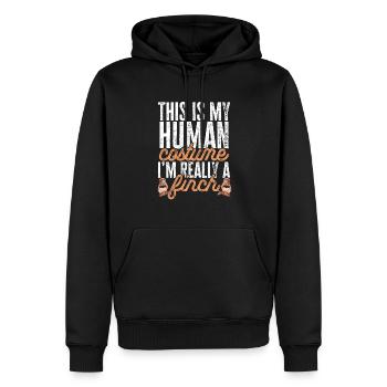 Zebrafinken Vogel Zebrafink - Männer Premium Bio Hoodie - Schwarz - Vorne - Nico (187cm)