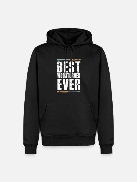 Turning Wood Lathe Lathe - Men’s Premium Organic Hoodie - black