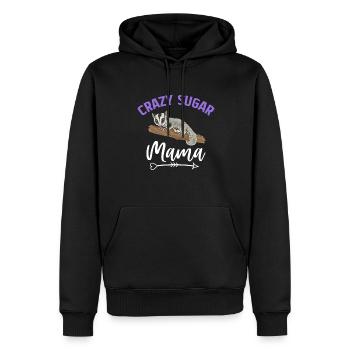 Planeur à tête courte Planeur à sucre - Sweat à capuche Premium bio Homme - noir - Devant - Nico (187cm)