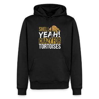 Funny Shell Yeah I Love Tortoises Reptile Turtle - Männer Premium Bio Hoodie - Schwarz - Vorne - Nico (187cm)