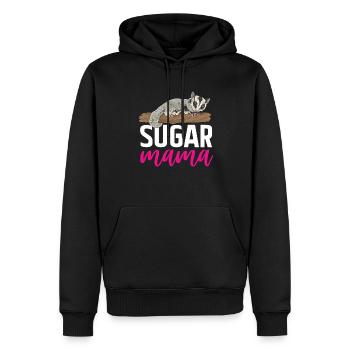 Planeur à tête courte Planeur à sucre - Sweat à capuche Premium bio Homme - noir - Devant - Nico (187cm)