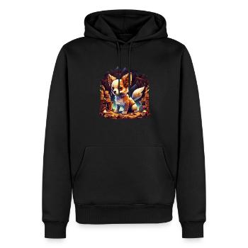 Chihuahua | Jeu Vidéo Amusant Gamer Comic Chien - Sweat à capuche Premium bio Homme - noir - Devant - Nico (187cm)