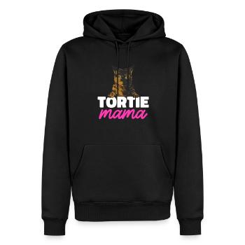 Schildpatt Katze Tortoiseshell Cat Tortie - Männer Premium Bio Hoodie - Schwarz - Vorne - Nico (187cm)