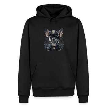 Chihuahua | Polizei Polizist Polizistin Hut - Männer Premium Bio Hoodie - Schwarz - Vorne - Nico (187cm)