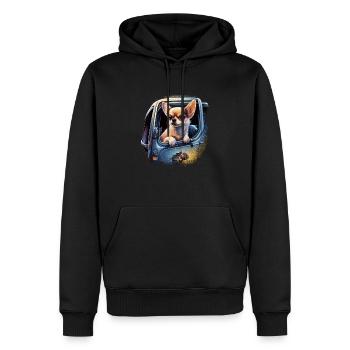 Chihuahua | Polizei Polizist Polizistin Hut - Männer Premium Bio Hoodie - Schwarz - Vorne - Nico (187cm)