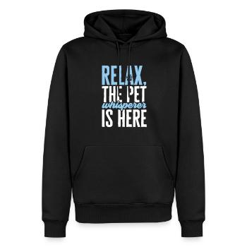 Haustierbetreuung Katze Hund Haustiersitter - Männer Premium Bio Hoodie - Schwarz - Vorne - Nico (187cm)