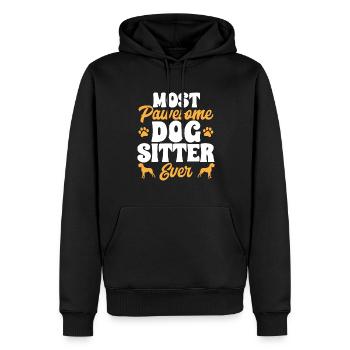 Pet Sitting Cat Dog Pet Sitter - Sweat à capuche Premium bio Homme - noir - Devant - Nico (187cm)