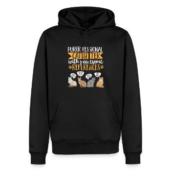 Haustierbetreuung Katze Hund Haustiersitter - Männer Premium Bio Hoodie - Schwarz - Vorne - Nico (187cm)