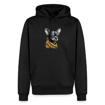 Chihuahua | Welpe Mama Lustiger Hund Niedlich - Männer Premium Bio Hoodie - Schwarz - Vorne - Nico (187cm)
