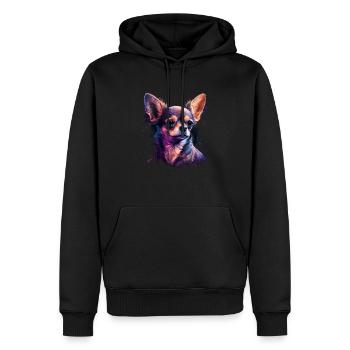 Chihuahua | Welpe Mama Lustiger Hund Niedlich - Männer Premium Bio Hoodie - Schwarz - Vorne - Nico (187cm)