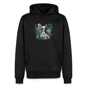 Chihuahua | Welpe Mama Lustiger Hund Niedlich - Männer Premium Bio Hoodie - Schwarz - Vorne - Nico (187cm)