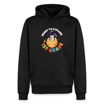 Back To School Day Ready to Explore 1st Grade - Männer Premium Bio Hoodie - Schwarz - Vorne - Nico (187cm)
