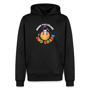 Back To School Day Ready to Explore 2nd Grade - Männer Premium Bio Hoodie - Schwarz - Vorne - Nico (187cm)