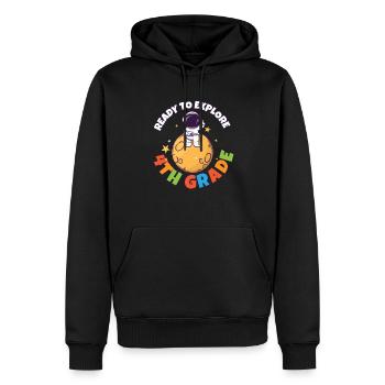 Back To School Day Ready to Explore 4th Grade - Männer Premium Bio Hoodie - Schwarz - Vorne - Nico (187cm)