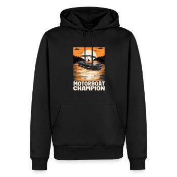Motorboat Champion Lake Life Boat Parade Champ - Männer Premium Bio Hoodie - Schwarz - Vorne - Nico (187cm)