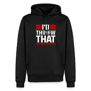 Kugelstoßen Werfen Leichtathletik - Männer Premium Bio Hoodie - Schwarz - Vorne - Nico (187cm)