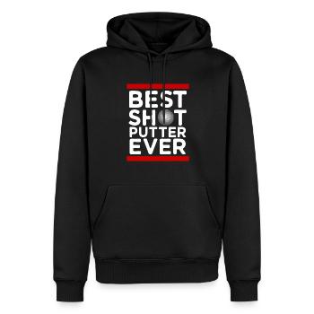Kugelstoßen Werfen Leichtathletik - Männer Premium Bio Hoodie - Schwarz - Vorne - Nico (187cm)