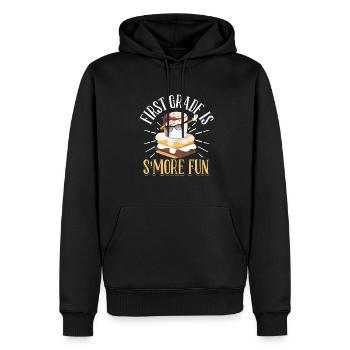 First Grade Is Smore Fun Kids Dabbing Marshmallow - Männer Premium Bio Hoodie - Schwarz - Vorne - Nico (187cm)