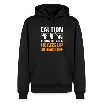 Kugelstoßen Werfen Leichtathletik - Männer Premium Bio Hoodie - Schwarz - Vorne - Nico (187cm)