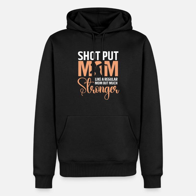Lancer du poids Athlétisme - Sweat à capuche Premium bio Homme - noir