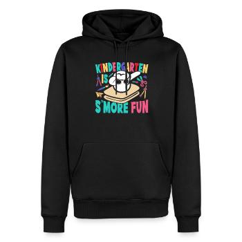 Les enfants dabbing guimauve Camping Kindergarten est S - Sweat à capuche Premium bio Homme - noir - Devant - Nico (187cm)