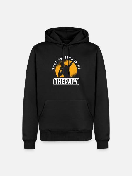 Lancer du poids Athlétisme - Sweat à capuche Premium bio Homme - noir