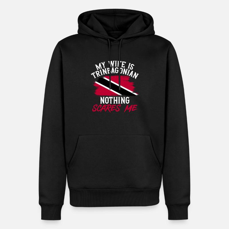 Drapeau de Trinité-et-Tobago - Sweat à capuche Premium bio Homme - noir