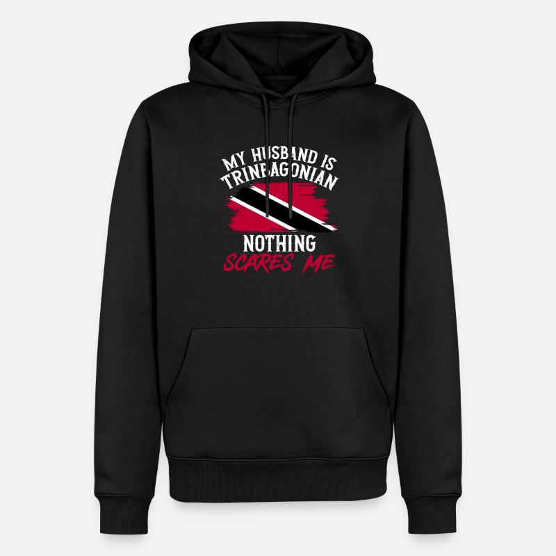 Drapeau de Trinité-et-Tobago - Sweat à capuche Premium bio Homme - noir