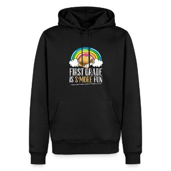 Rainbow Marshmallow First Grade Is Smore Fun Campi - Männer Premium Bio Hoodie - Schwarz - Vorne - Nico (187cm)