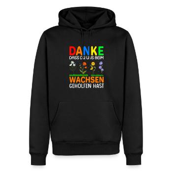 Erzieherin Kindergarten Abschiedsgeschenkidee - Männer Premium Bio Hoodie - Schwarz - Vorne - Nico (187cm)