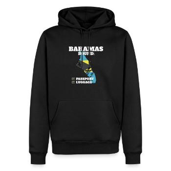 Bahamas Bound Country Travel Bahamian Flag - Männer Premium Bio Hoodie - Schwarz - Vorne - Nico (187cm)