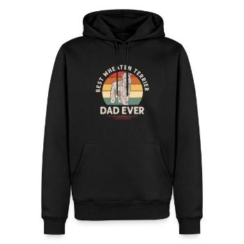 Irish Soft Coated Wheaten Terrier - Männer Premium Bio Hoodie - Schwarz - Vorne - Nico (187cm)
