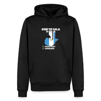 Guatemala Bound Country Travel Drapeau guatémaltèque - Sweat à capuche Premium bio Homme - noir - Devant - Nico (187cm)