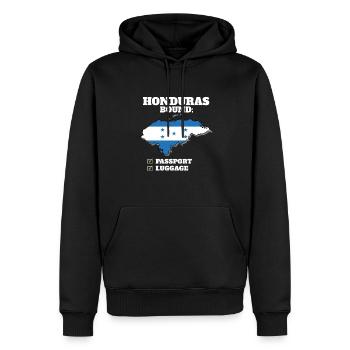Honduras Bound Country Travel Drapeau hondurien - Sweat à capuche Premium bio Homme - noir - Devant - Nico (187cm)