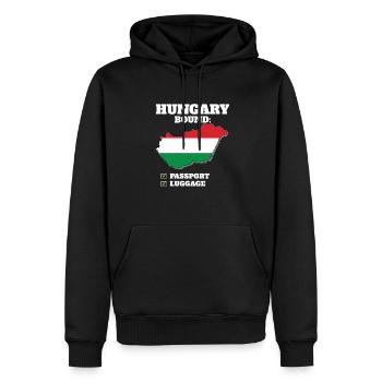 Hungary Bound Country Travel Hungarian Flag - Männer Premium Bio Hoodie - Schwarz - Vorne - Nico (187cm)