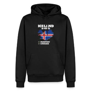 Iceland Bound Country Travel Icelander Flag - Männer Premium Bio Hoodie - Schwarz - Vorne - Nico (187cm)