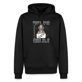 Terrier irlandais à poil doux - Sweat à capuche Premium bio Homme - noir - Devant - Nico (187cm)