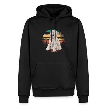 Irish Soft Coated Wheaten Terrier - Männer Premium Bio Hoodie - Schwarz - Vorne - Nico (187cm)