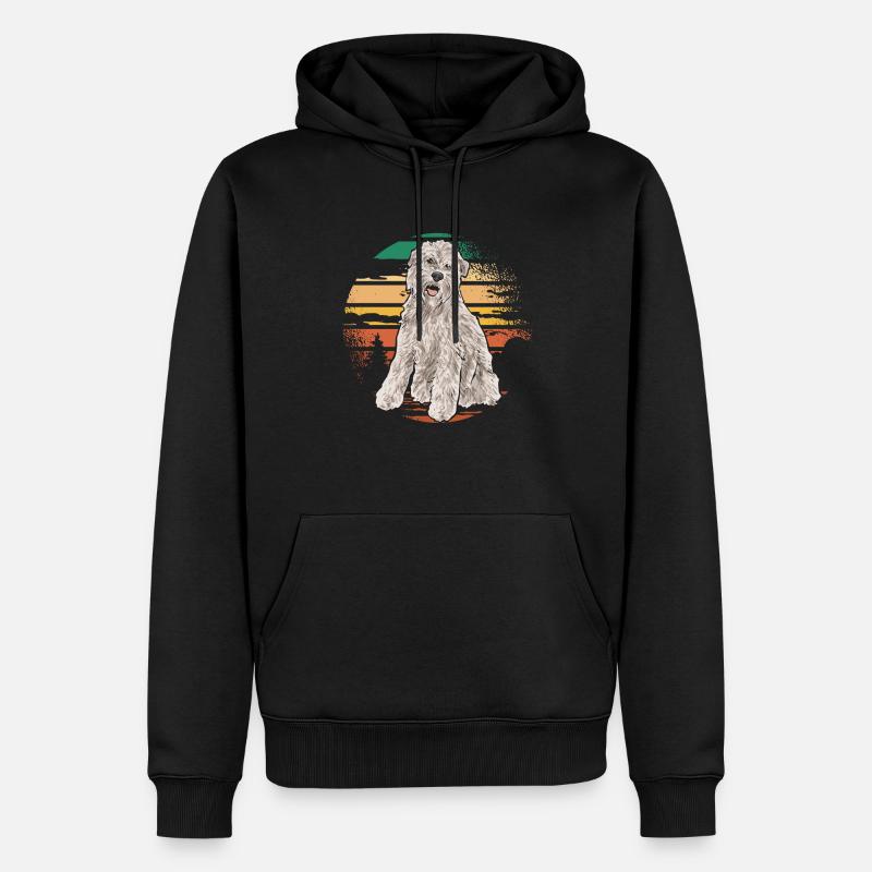 Terrier irlandais à enrobage doux - Sweat à capuche Premium bio Homme - noir