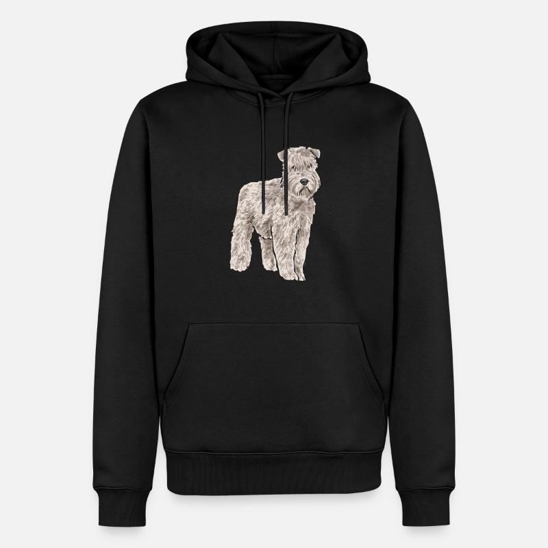 Terrier irlandais à enrobage doux - Sweat à capuche Premium bio Homme - noir