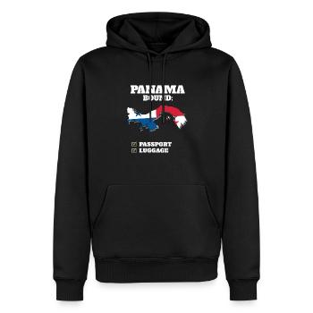 Panama Bound Country Travel Drapeau panaméen - Sweat à capuche Premium bio Homme - noir - Devant - Nico (187cm)