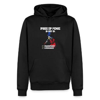 Philippines Bound Country Travel Filipino Flag - Männer Premium Bio Hoodie - Schwarz - Vorne - Nico (187cm)