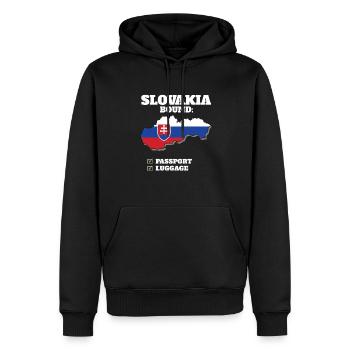 Slovakia Bound Country Travel Slovak Flag - Männer Premium Bio Hoodie - Schwarz - Vorne - Nico (187cm)