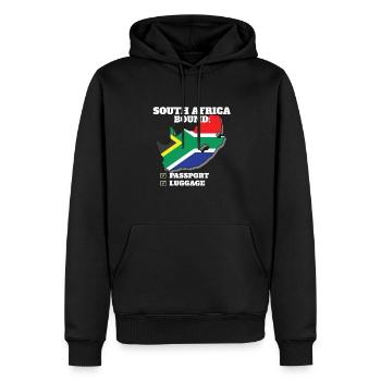 Afrique du Sud Bound Country Travel Afrique du Sud - Sweat à capuche Premium bio Homme - noir - Devant - Nico (187cm)