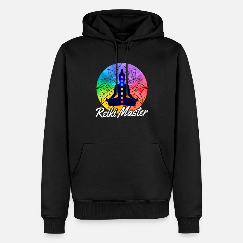 Reiki Master - Männer Premium Bio Hoodie - Schwarz