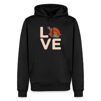 Platypus Schnabeltier - Männer Premium Bio Hoodie - Schwarz - Vorne - Nico (187cm)