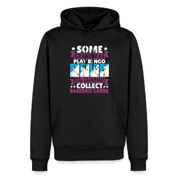 Grandmas Collect Baseball Cards Trader Women Grand - Sweat à capuche Premium bio Homme - noir - Devant - Nico (187cm)